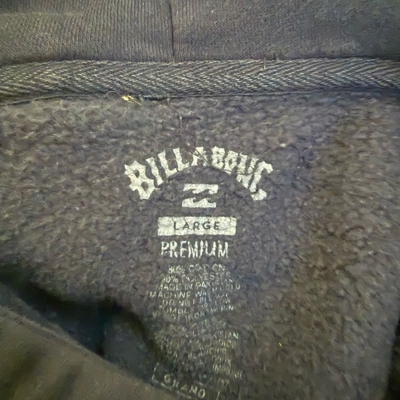 Billabong Black Pullover Hoodie with Small Multicolor Chest Emblem - Picture 3 of 5